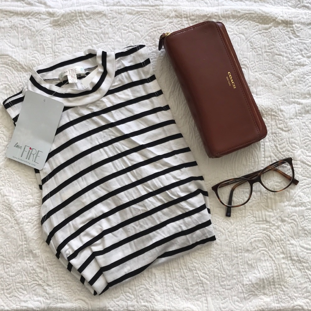 Striped flowy tank